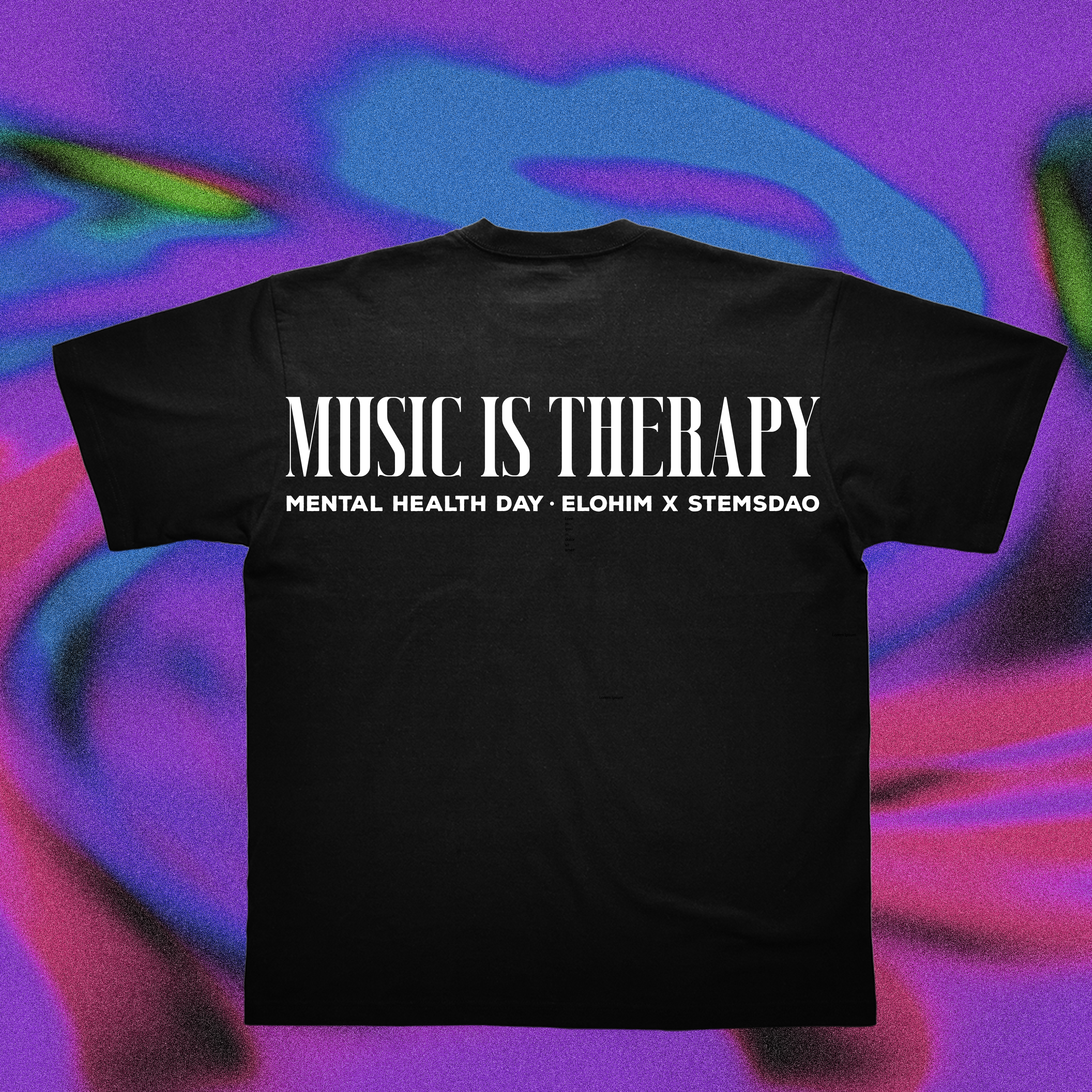 ELOHIM x STEMSDAO Music is Therapy T Shirt